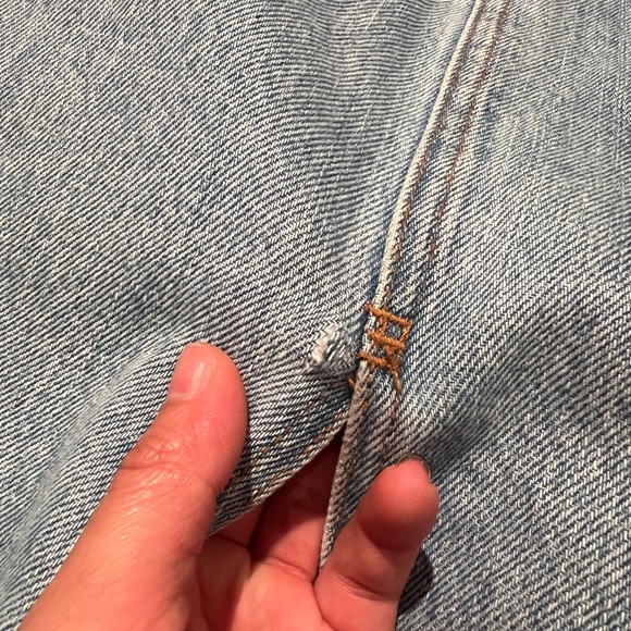 Still here pine panama long denim skirt - Picture 9 of 10